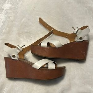 Tommy Hilfiger white wedges